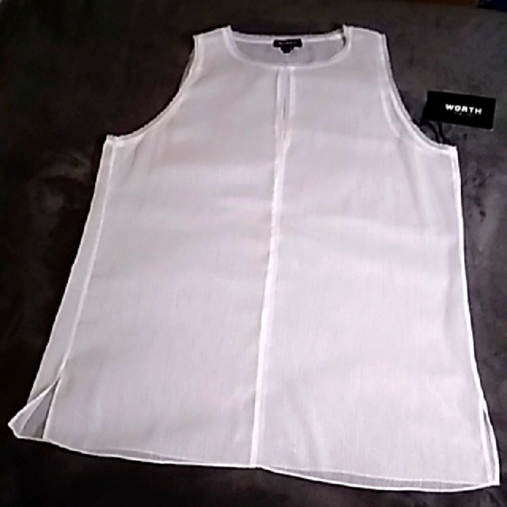WORTH NY Silk Top Sz 12 - Picture 1 of 4